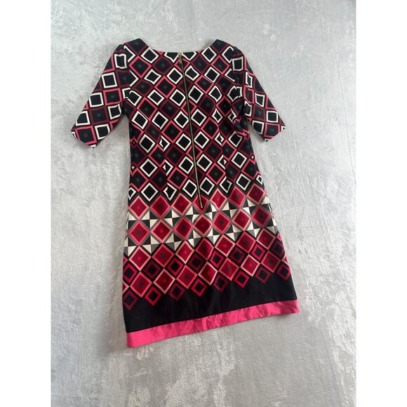 Eliza J Geometric Print Stretch Sheath Dress – Size 4 - Picture 2 of 4